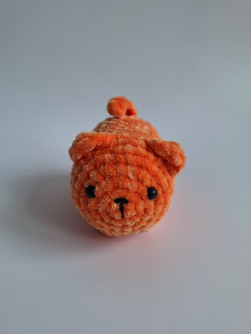 Gehaakte knuffel 'Oranje kat'