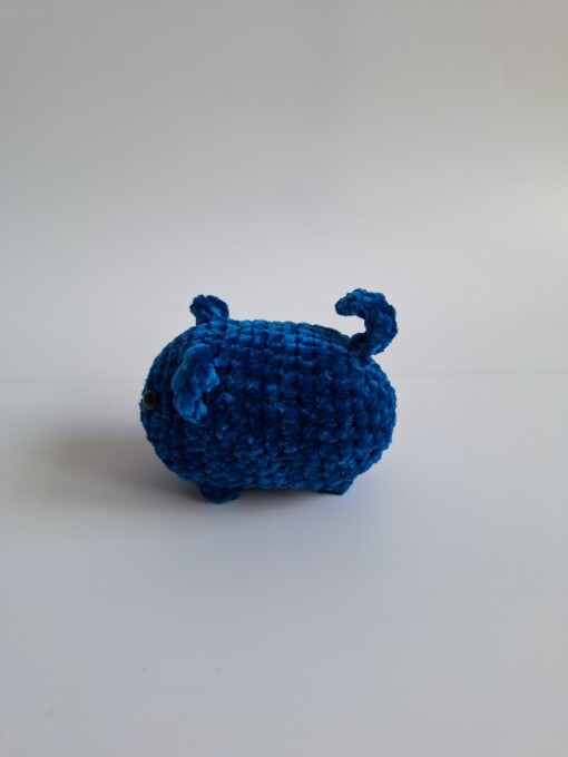 Gehaakte knuffel 'Petrol kat'