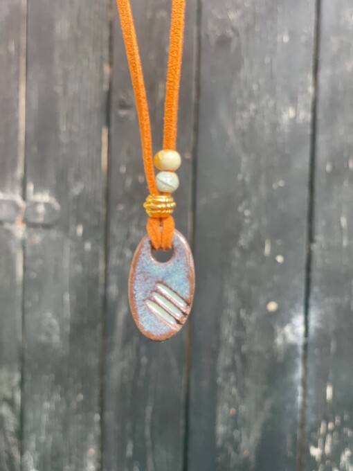 Ketting van handgemaakt keramiek - unieke chokers, diverse hangers