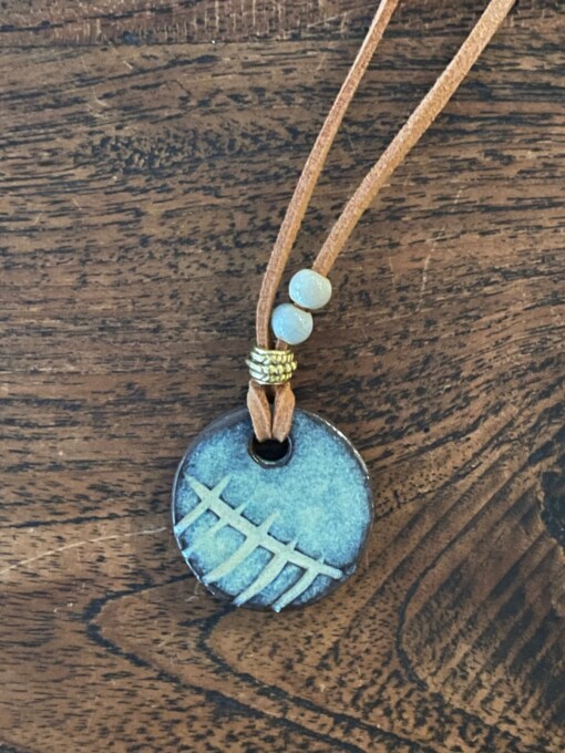 Ketting van handgemaakt keramiek - unieke chokers, diverse hangers