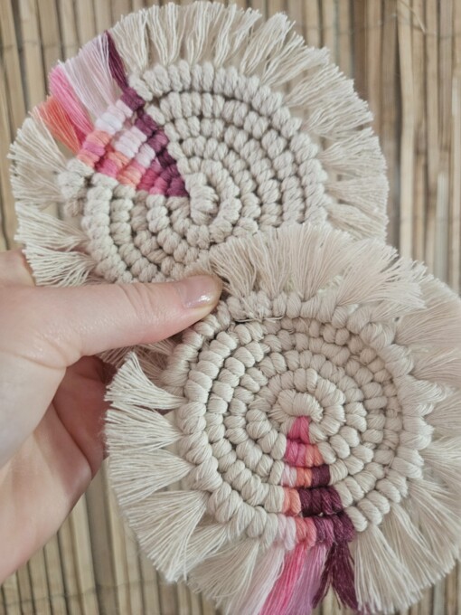 Macrame onderzetters