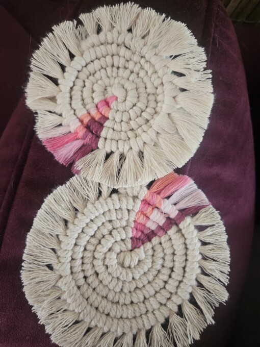 Macrame onderzetters
