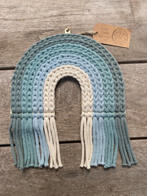 Regenboog wanddeco - blauw