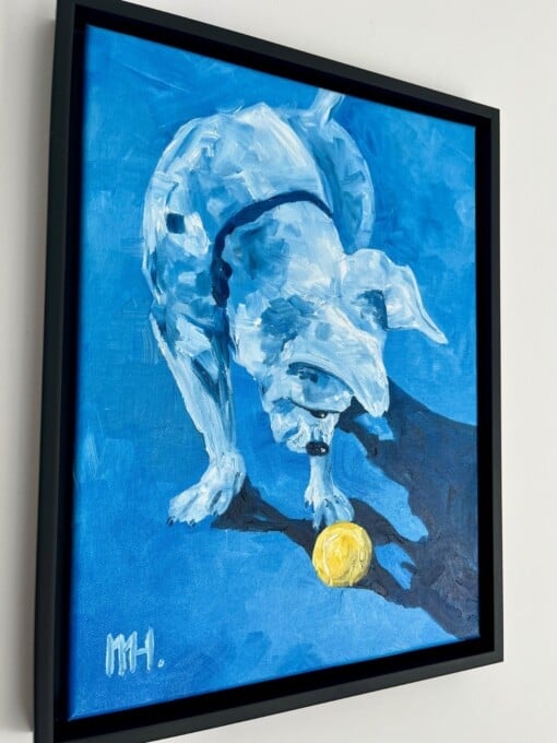 Schilderij "Blue Monday" - origineel kunstwerk in olieverf