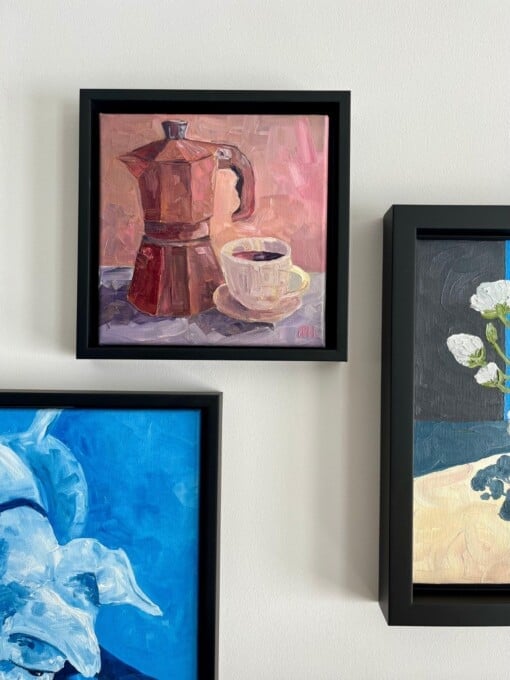 Schilderij "Espresso Macchiato" - origineel kunstwerk in olieverf