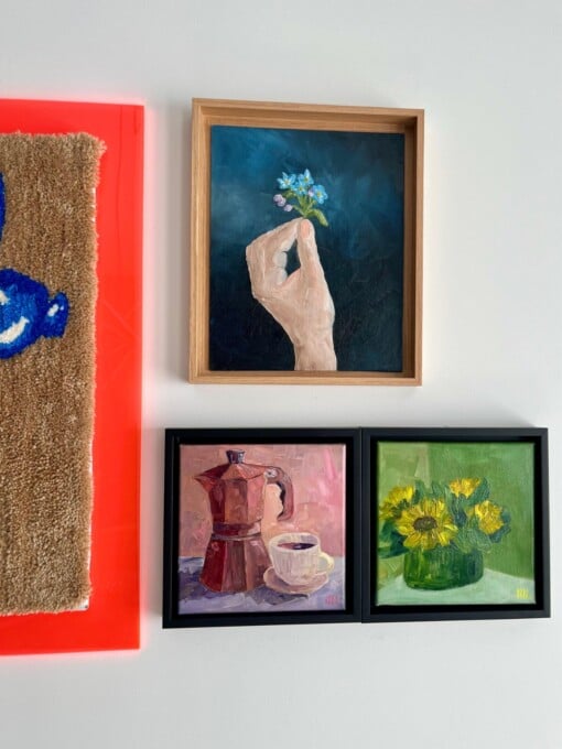Schilderij "Espresso Macchiato" - origineel kunstwerk in olieverf