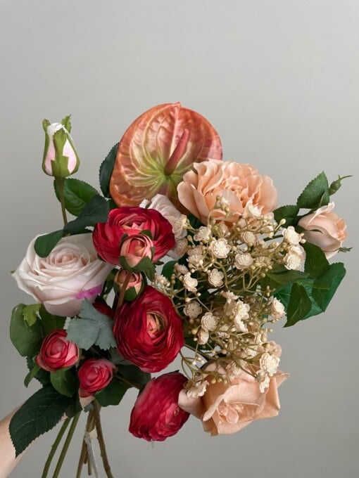 Zijden bloemen boeket