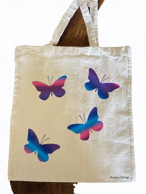 katoenen tas vlinders