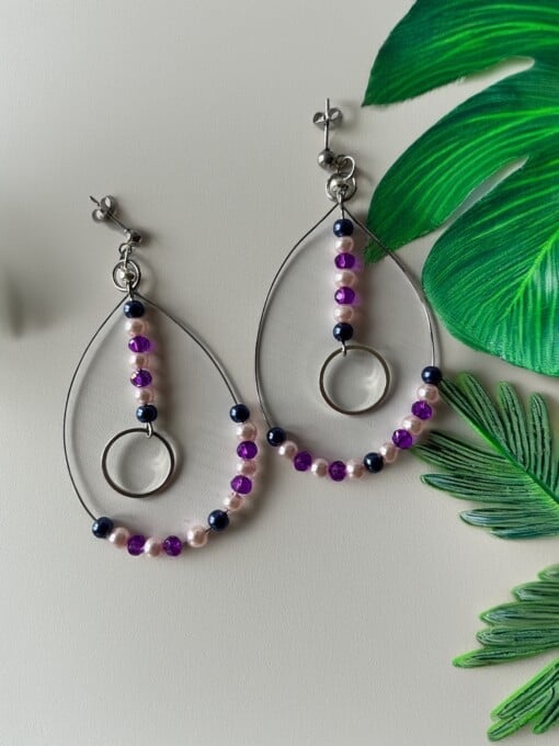 oorbellen met stainless steel wire