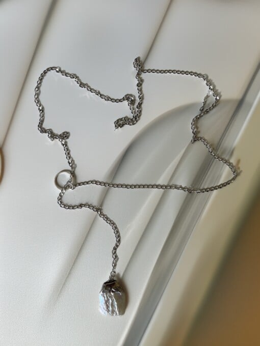 zelf in te stellen jasseron ketting zilver met hanger