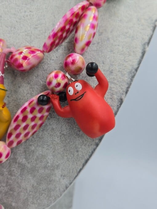Vintage Barbapapa festival ketting