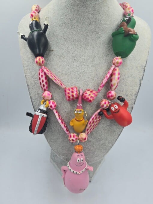 Vintage Barbapapa festival ketting