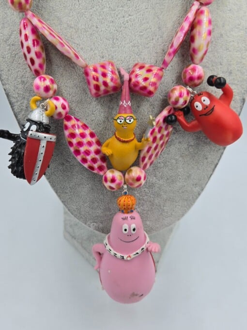 Vintage Barbapapa festival ketting