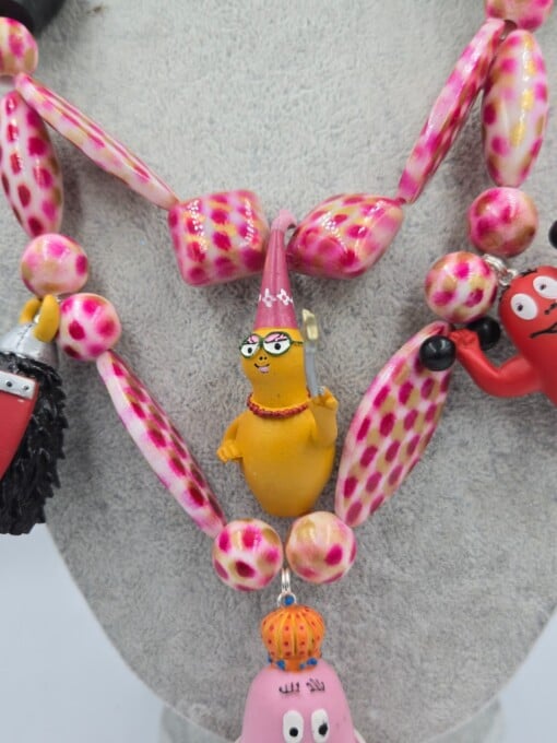 Vintage Barbapapa festival ketting