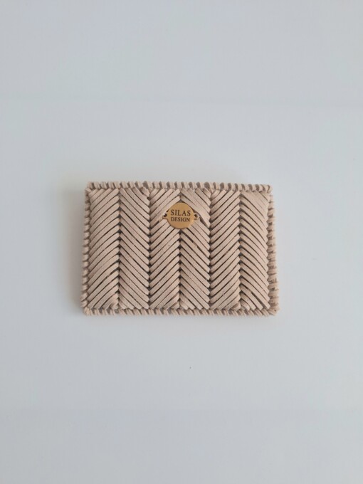 Geweven pasjeshouder | Beige