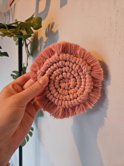 Pink coaster