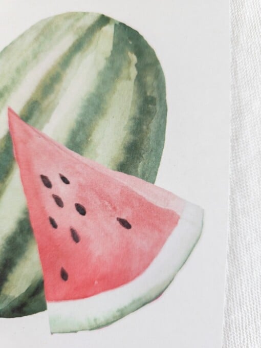 Watermeloenkaart | Handgeschilderde wenskaart – Anna-Mae Studio