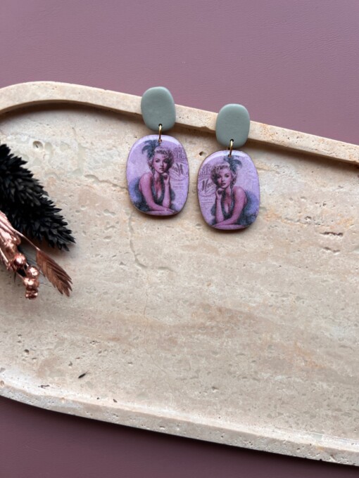 Vintage chique marilyn monroe oorbellen