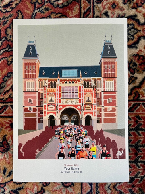 Amsterdam Marathon art print