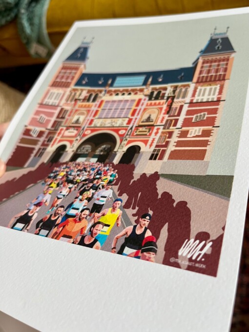 Amsterdam Marathon art print