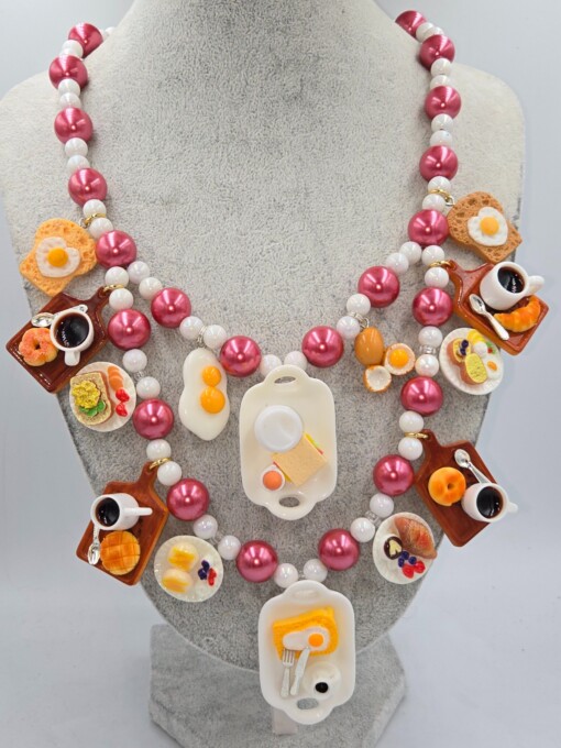 Breakfast Lovers, een handgemaakte ketting voor de echte ontbijfan.