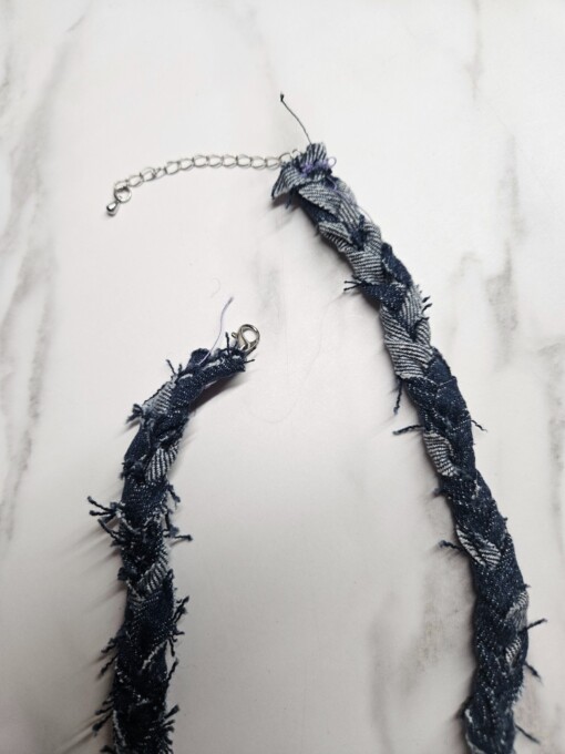 Denim ketting