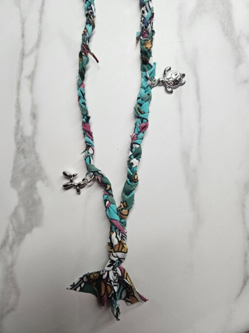Groene bandana ketting