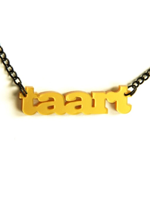 Taart! ketting (goud)