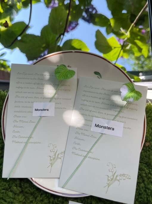 Micro Gehaakte Monstera Blad – Boekenlegger & Magneet