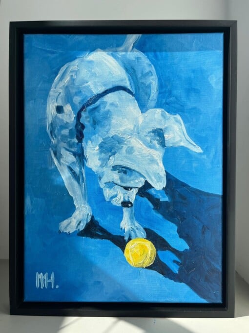 Schilderij "Blue Monday" - origineel kunstwerk in olieverf