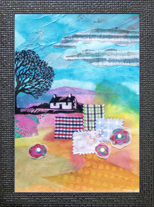 Stil en kalm 1 -collage on papier
