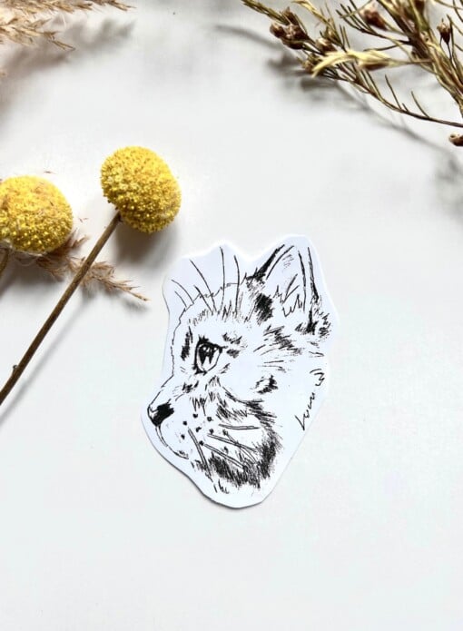 9 stickers van dieren en bloemen