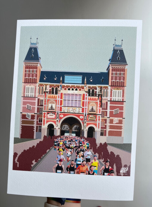 Amsterdam Marathon art print