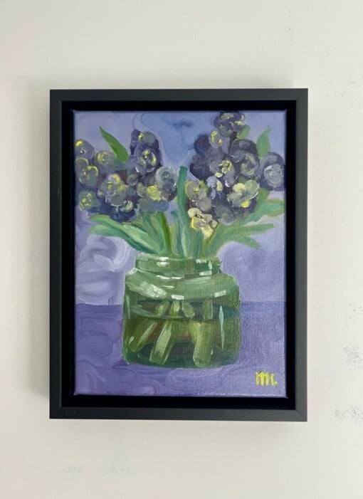 Schilderij "Hyacint" - origineel olieverf kunstwerk