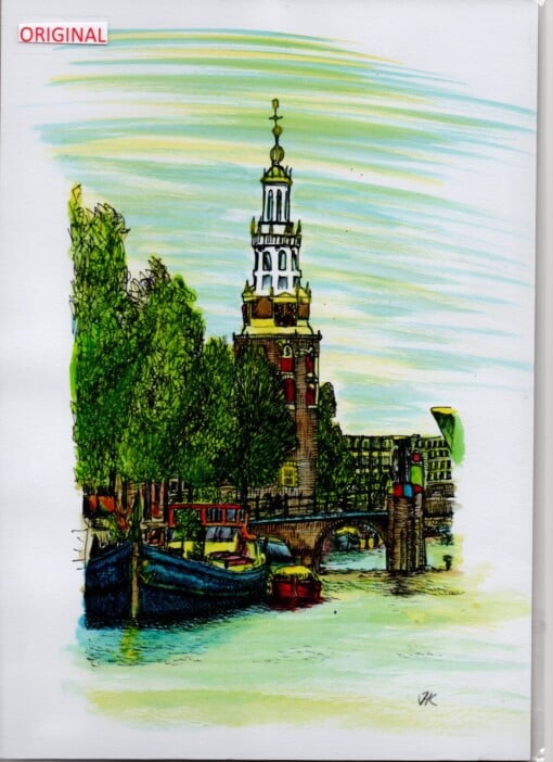 Schilderij Amsterdam Montebaanstoren