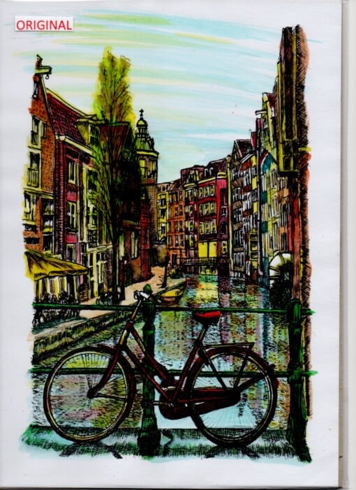 Schilderij Amsterdam Spooksteeg Oudezijds Achterburgwal