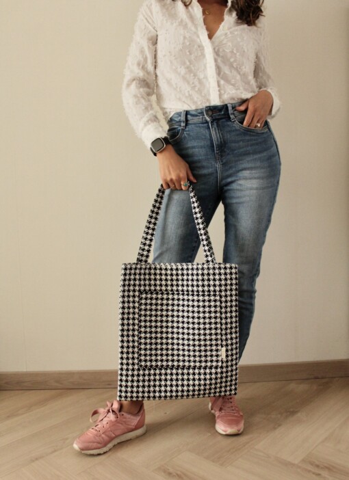 Stoffen Tote - Pied de Poule - Model Melia