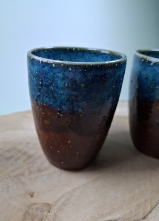 2 keramiek koffiebekers Avondlucht