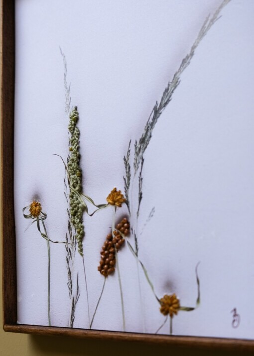 Bloemen Borduurwerk - wilde grasen uit Zuid Afrika