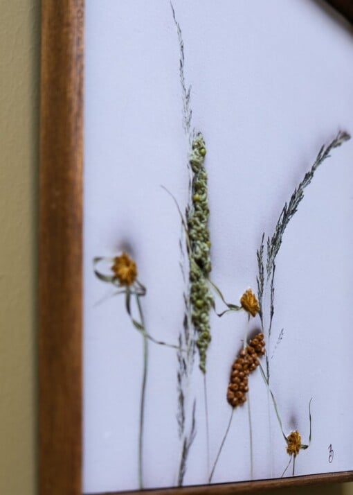 Bloemen Borduurwerk - wilde grasen uit Zuid Afrika