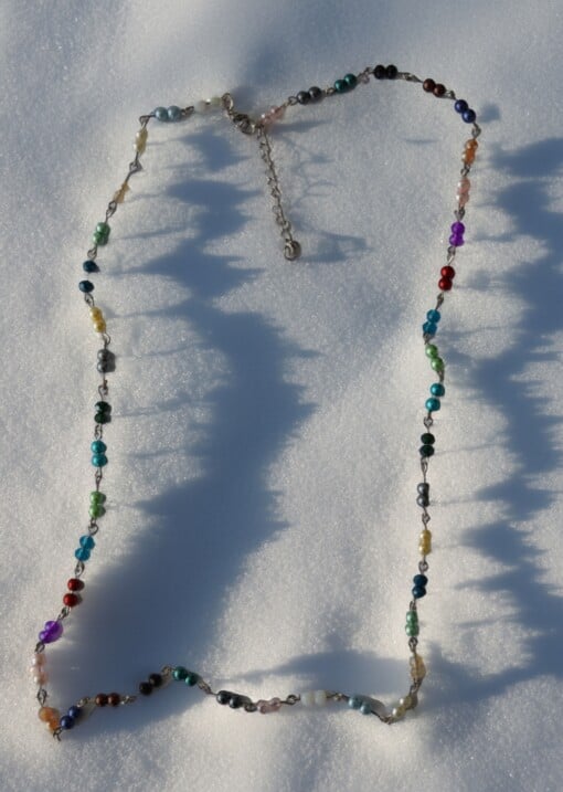 ketting met gekettelde parels
