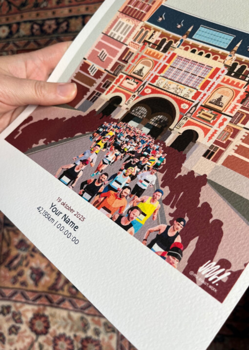 Amsterdam Marathon art print