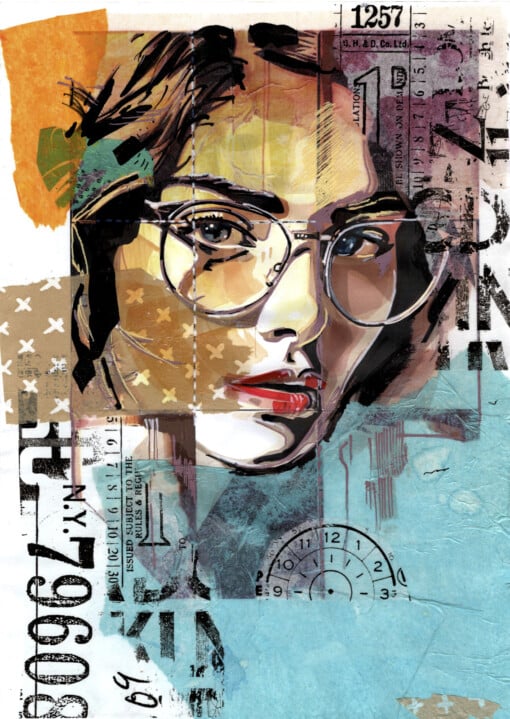 Urban Look3 -collage en mixed media-techniek
