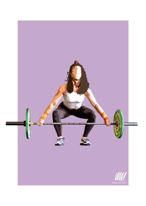 Sportret - grafisch sport portret (gepersonaliseerd) - the Art of Movement