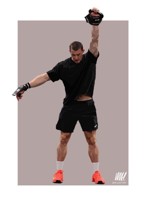 Sportret - grafisch sport portret (gepersonaliseerd) - the Art of Movement