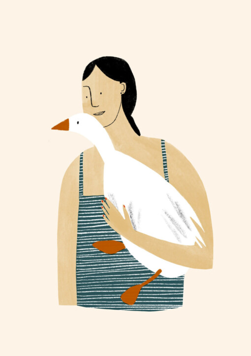 A4 Print - Taking Your Goose Out for a Swim