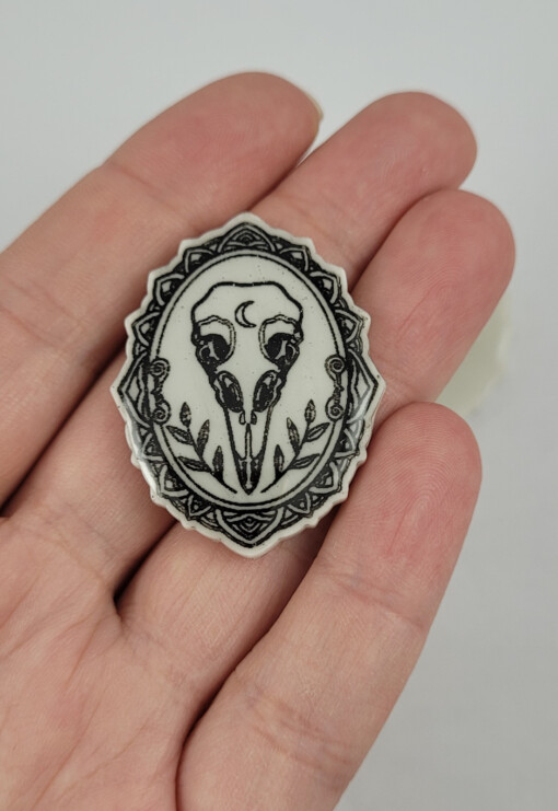 Vogel schedel magneet