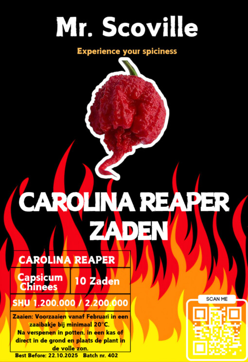 Carolina Reaper Zaden – Kweek de heetste peper ter wereld
