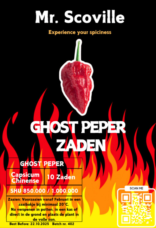 Ghost Pepper zaden – Kweek je eigen vurige sensatie