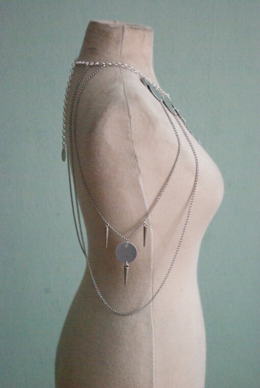 Zilveren Chainmail Maliënkolder ketting